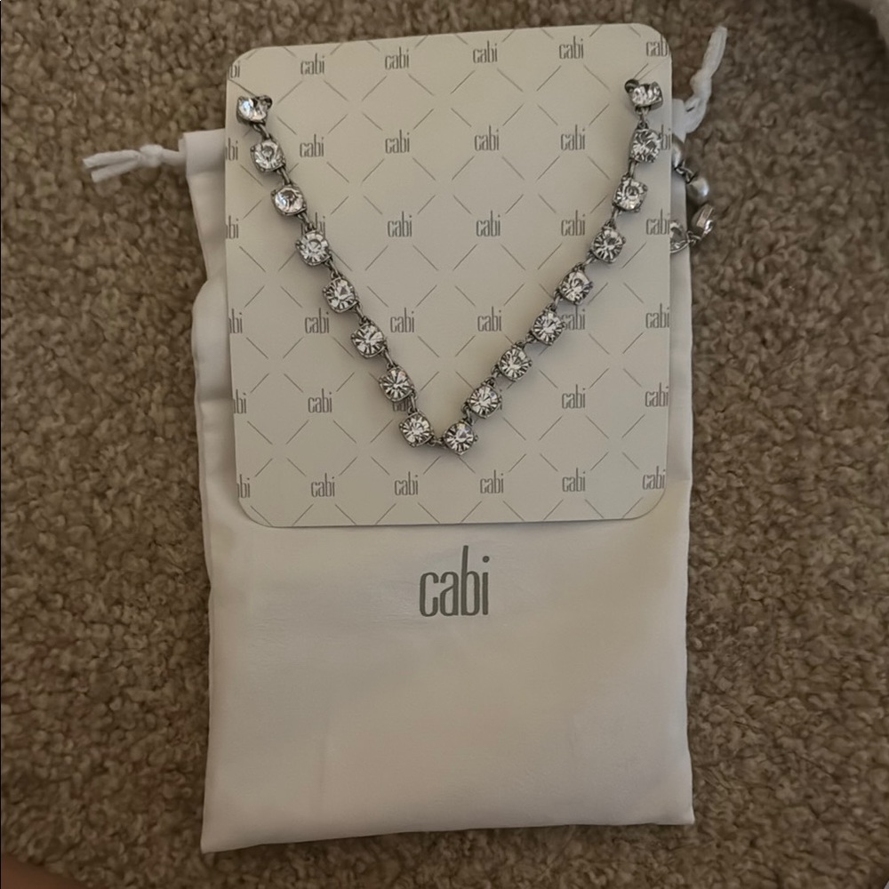 CAbi Silver Crystal Necklace